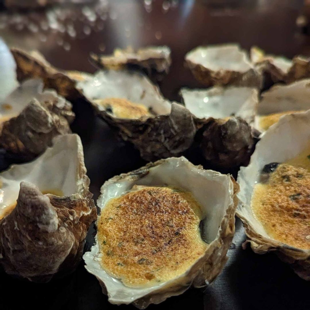 Østers gratinerede til champagneaften