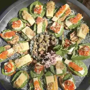 Udsøgte franske oste tapas hapsere